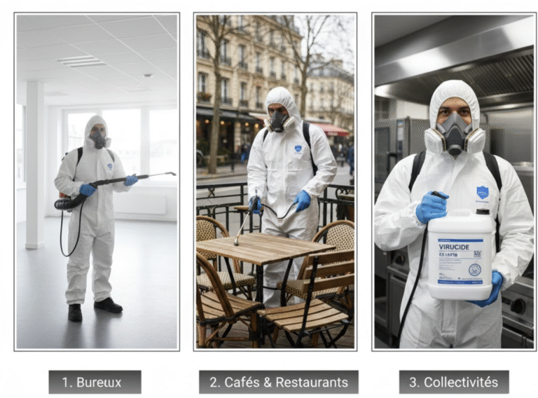 Decontamination locaux paris bureaux restaurants collectivites